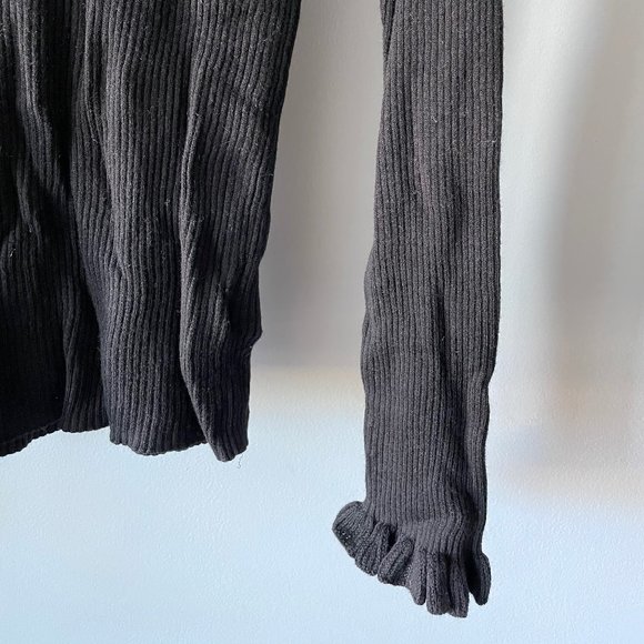 NWT GAP Ribbed Ruffle Neck Sweater - Picture 4 of 4